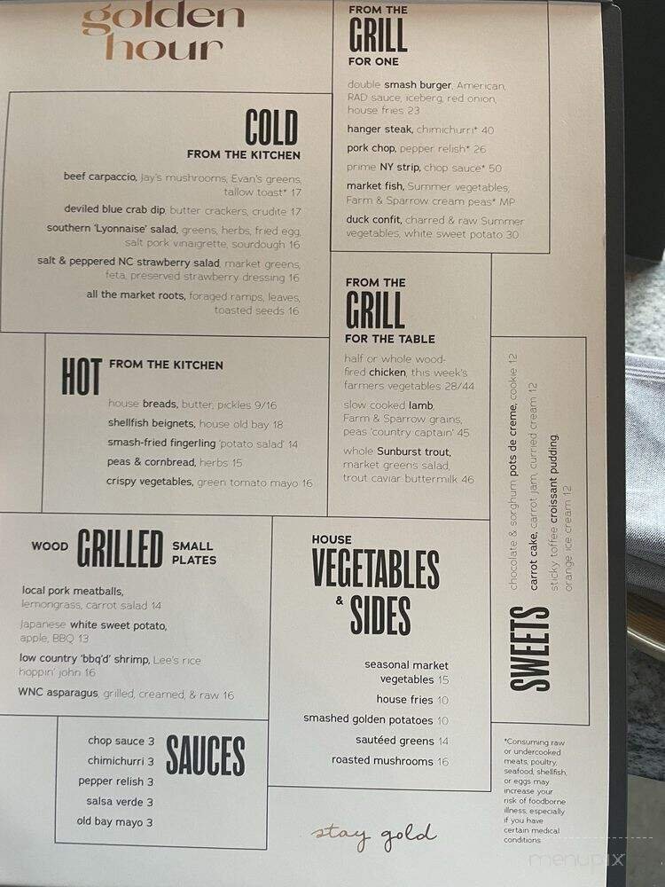 Menu page 1