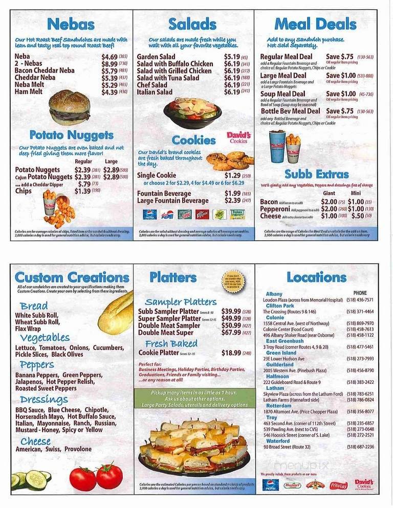 Menu page 2