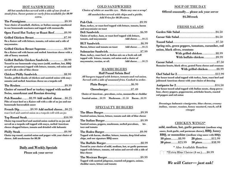 Menu page 2