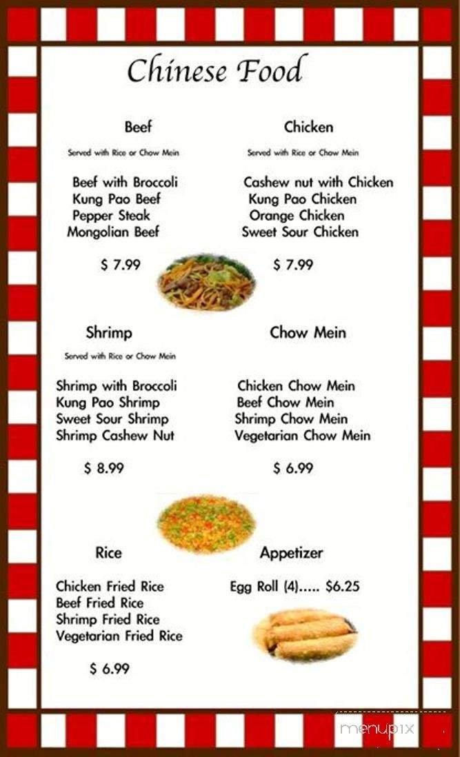 Menu page 1