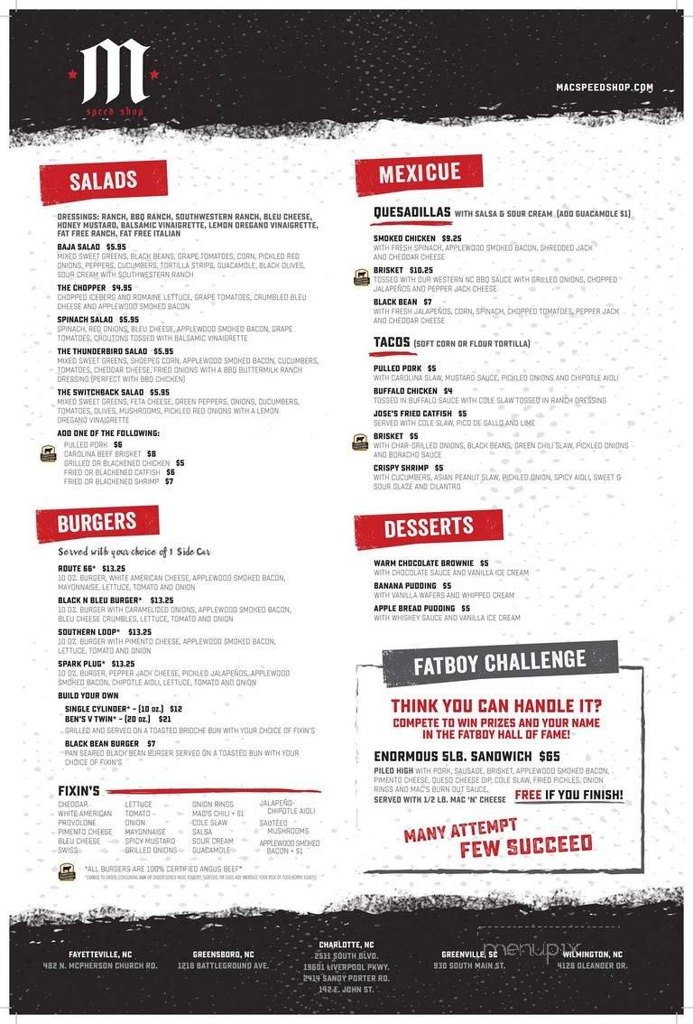 Menu page 2