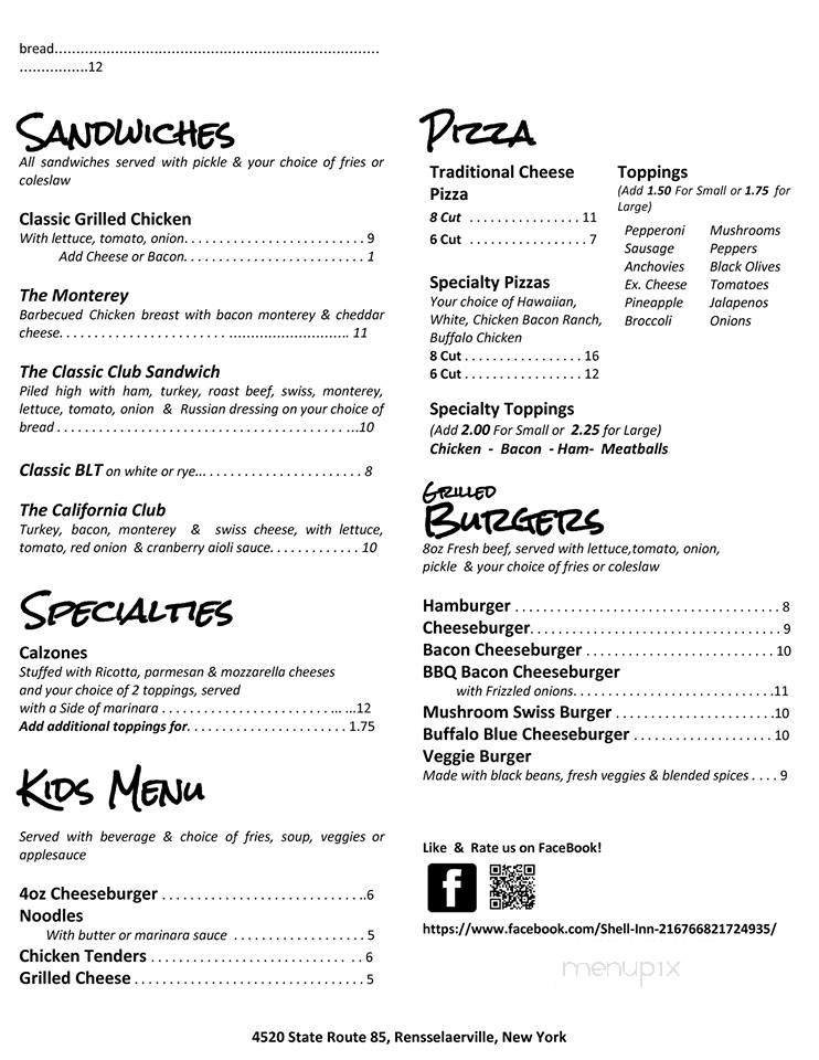 Menu page 2