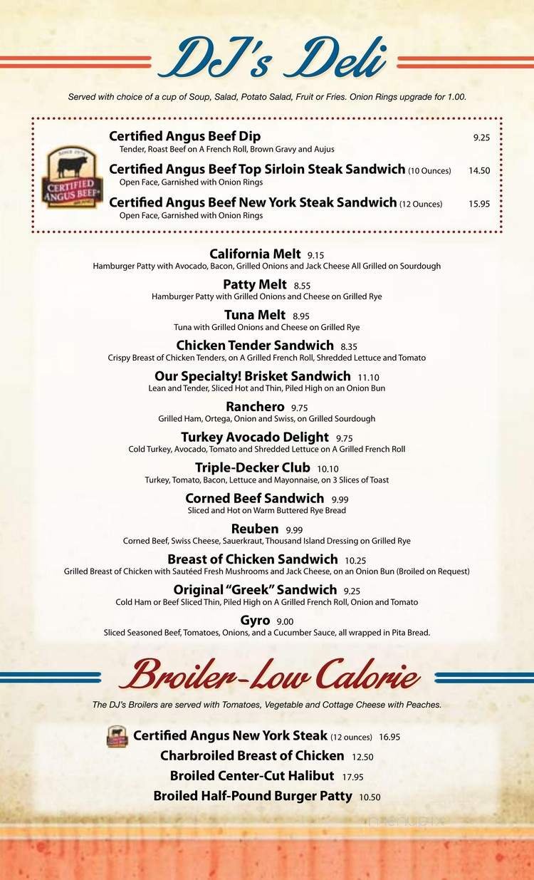 Menu page 5