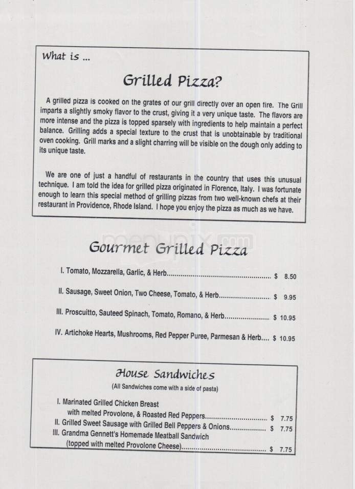 Menu page 1