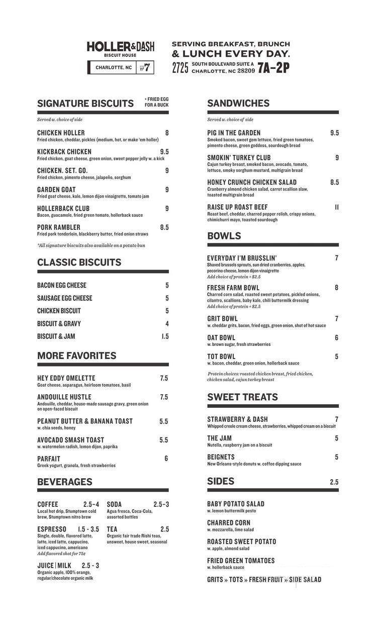 Menu page 1