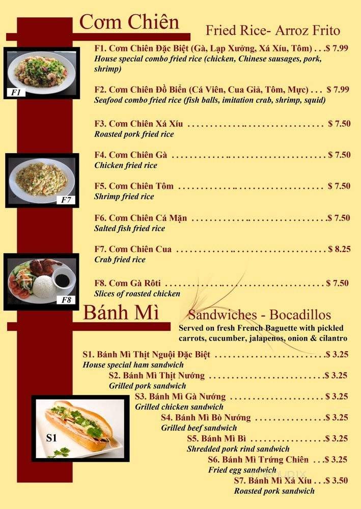 Menu page 2