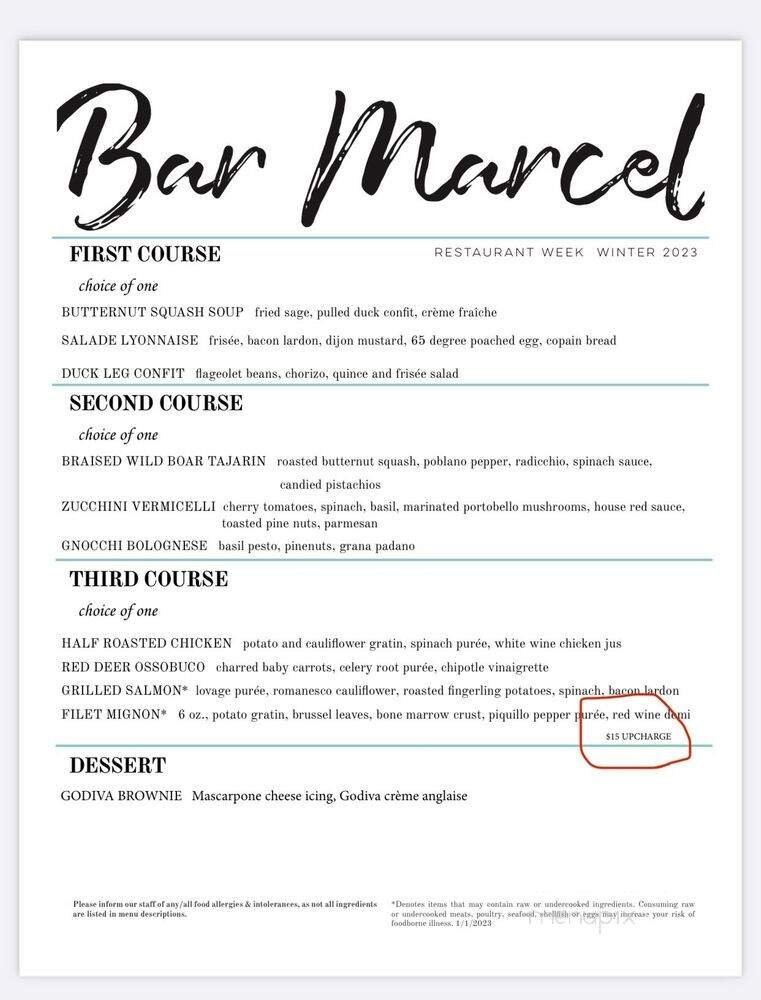 Menu page 1