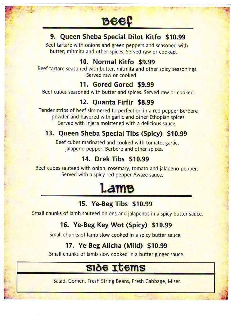 Menu page 2