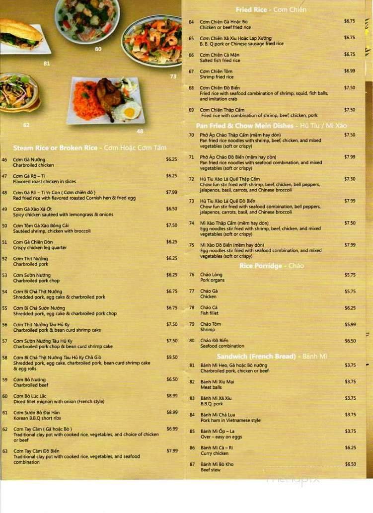 Menu page 3