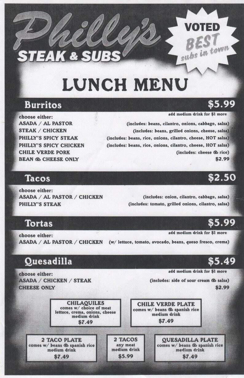 Menu page 2