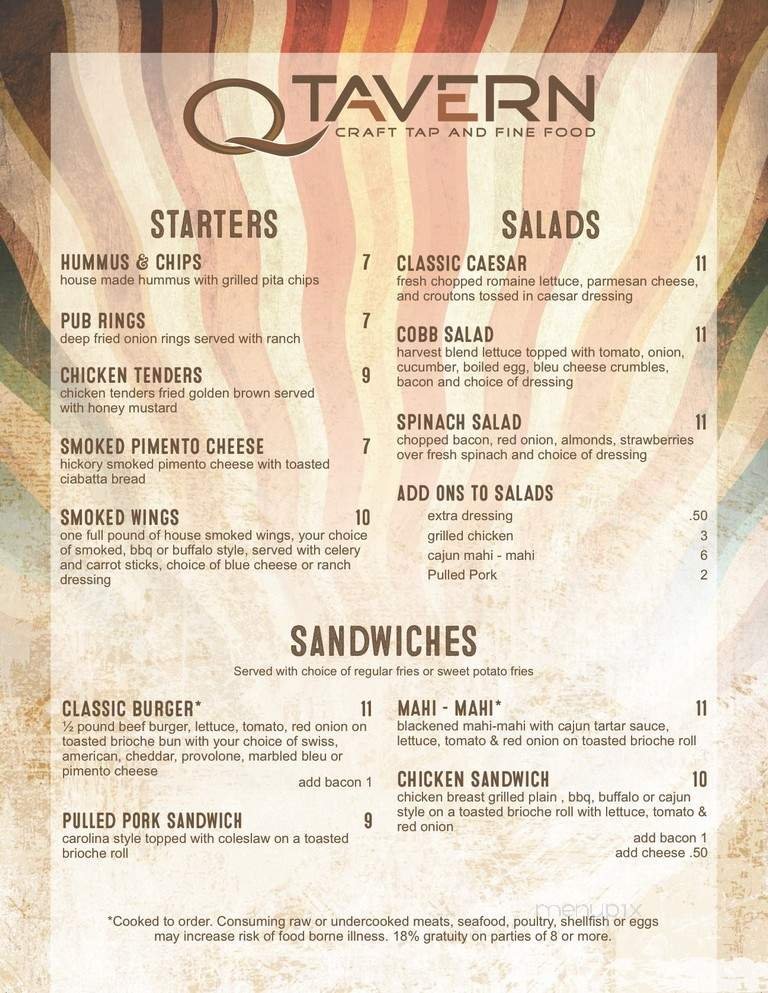 Menu page 2
