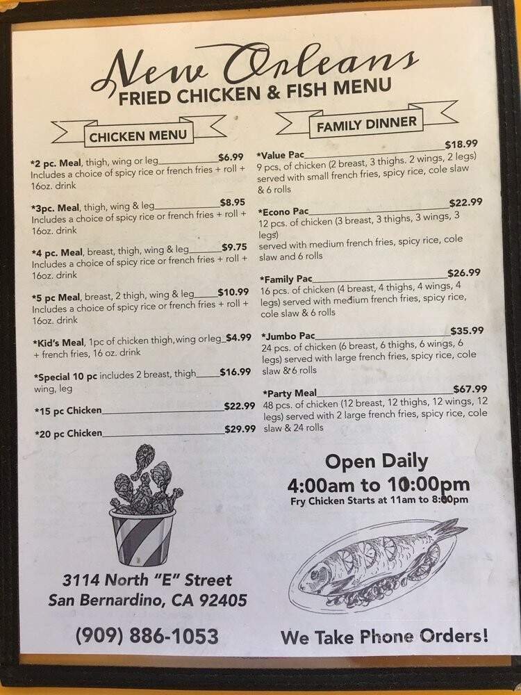 Menu page 2