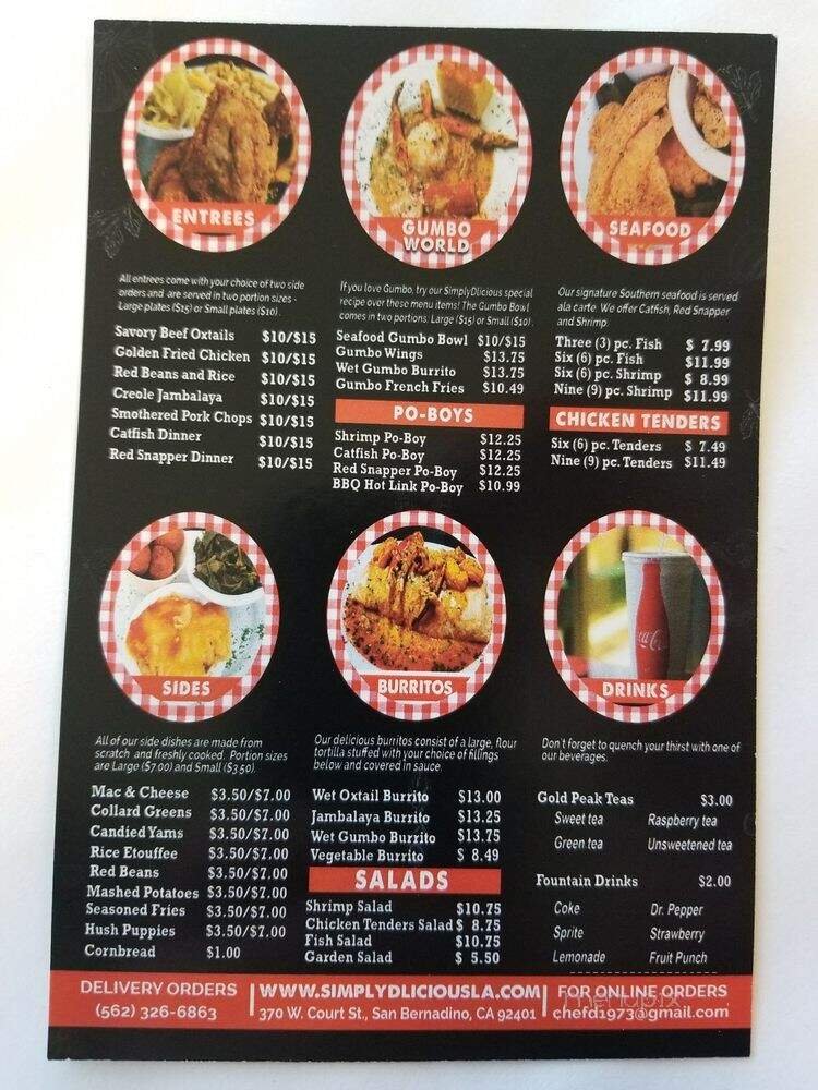 Menu page 1