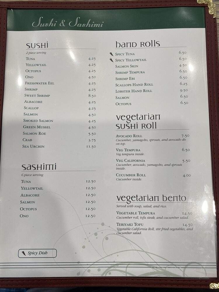 Menu page 7