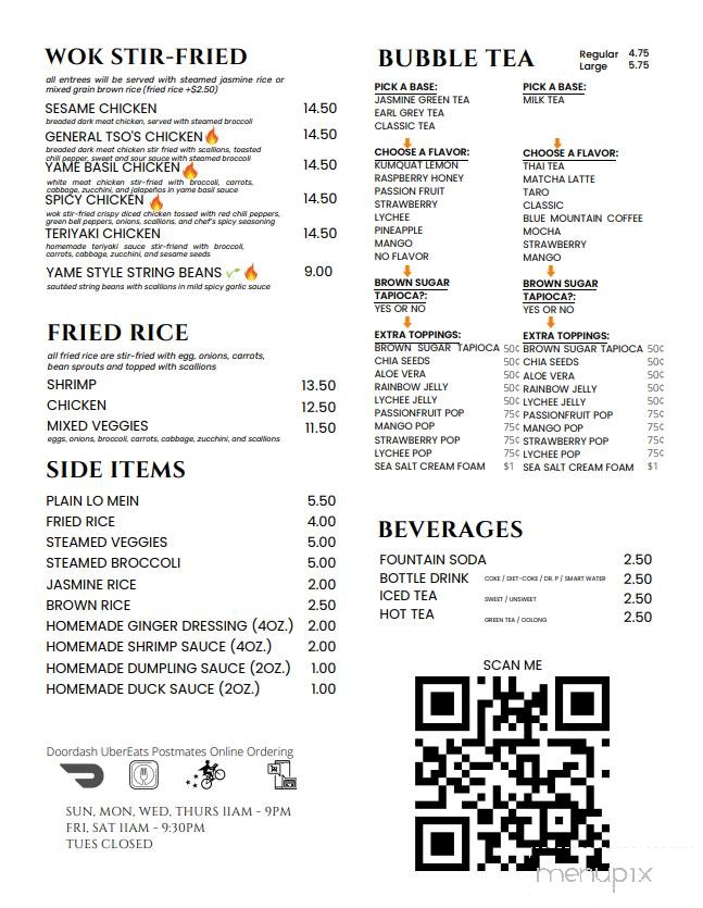 Menu page 2