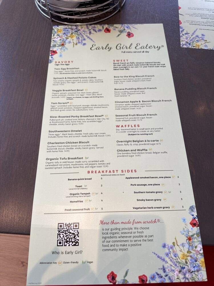 Menu page 1