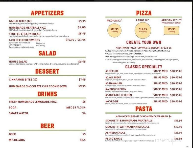 Menu page 3