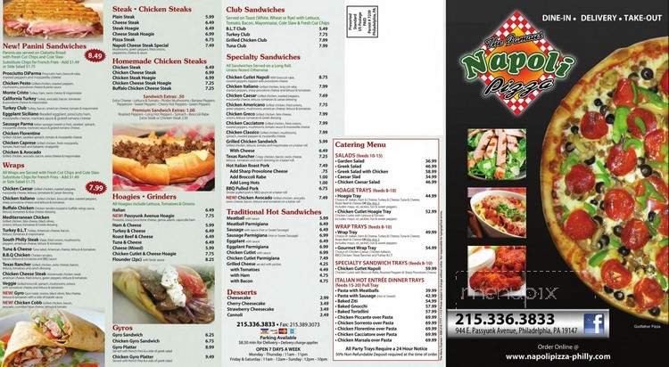 Menu page 1