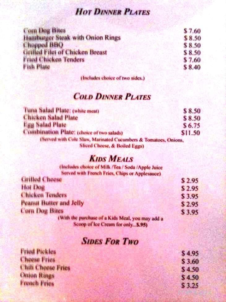 Menu page 1