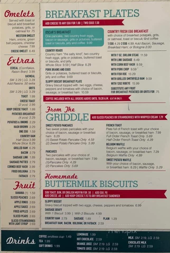 Menu page 1