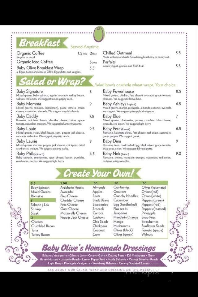Menu page 1