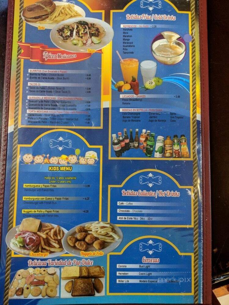 Menu page 1