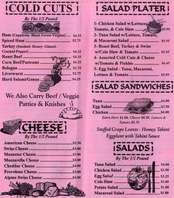 Menu page 2