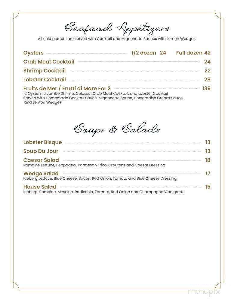 Menu page 1