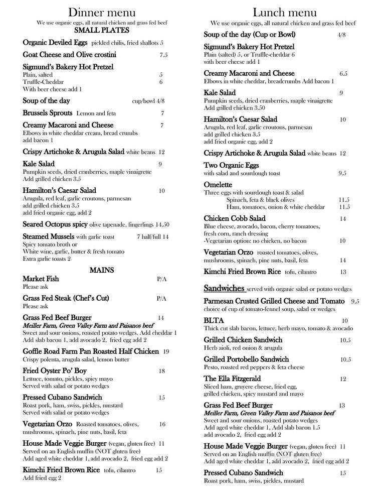 Menu page 2