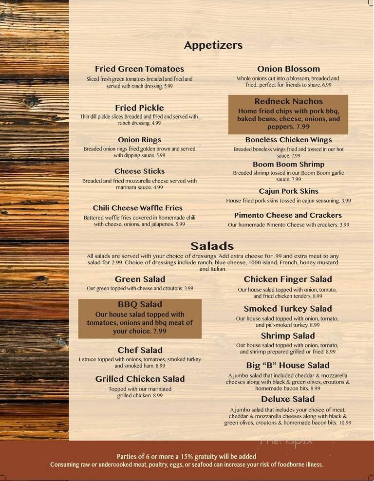 Menu page 1