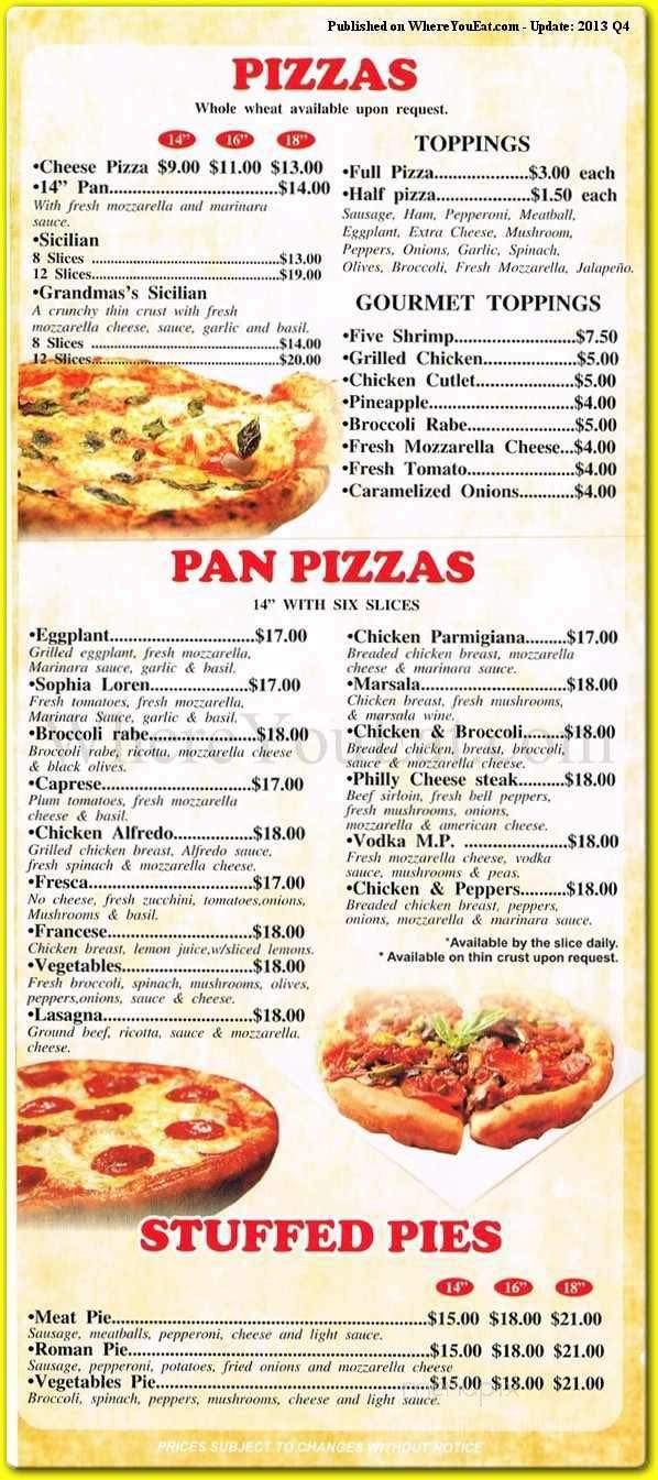 Menu page 2
