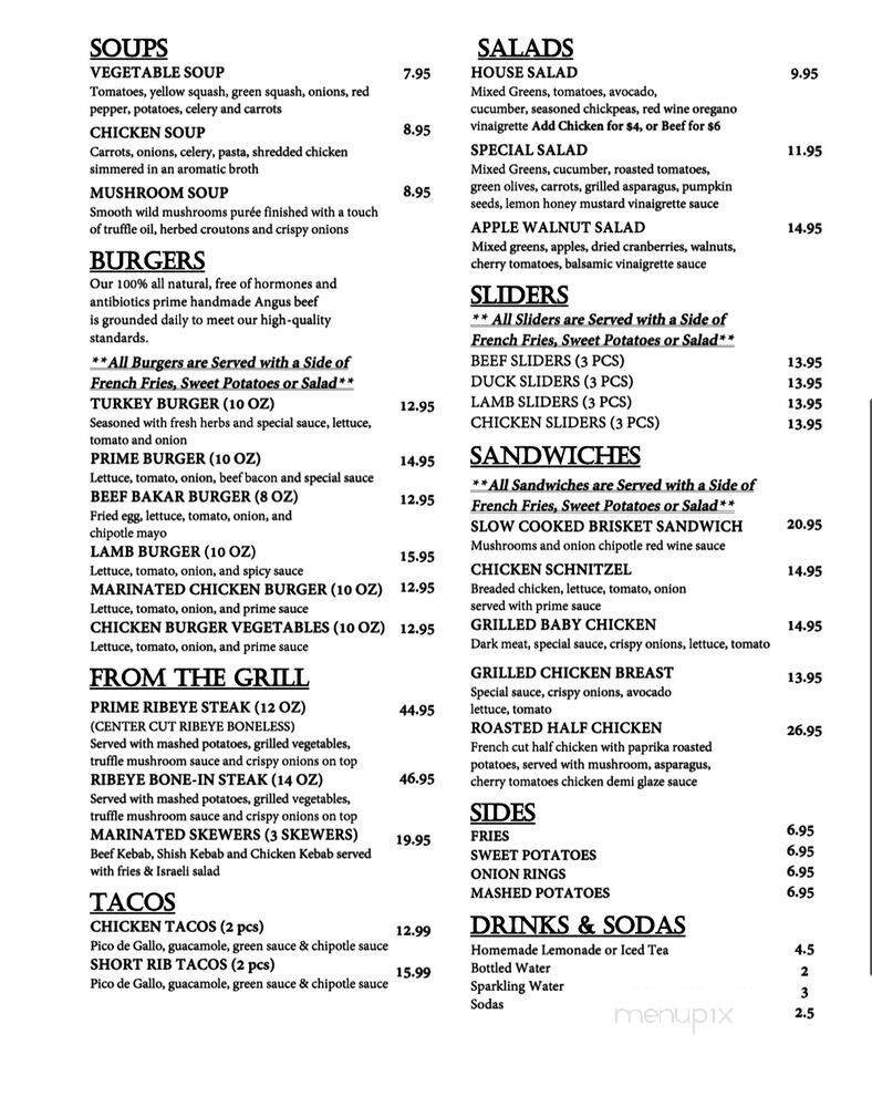 Menu page 1