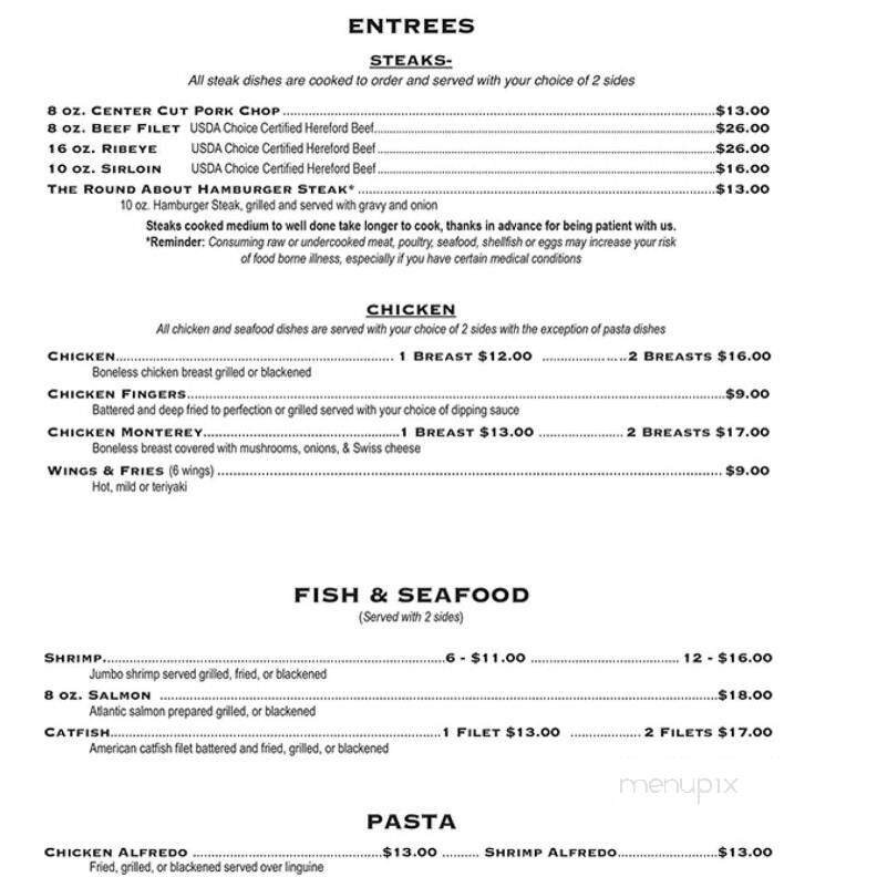 Menu page 1