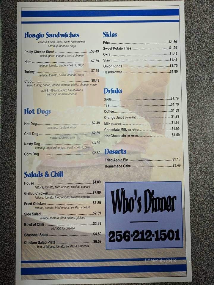 Menu page 6