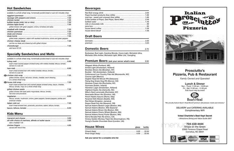 Menu page 1