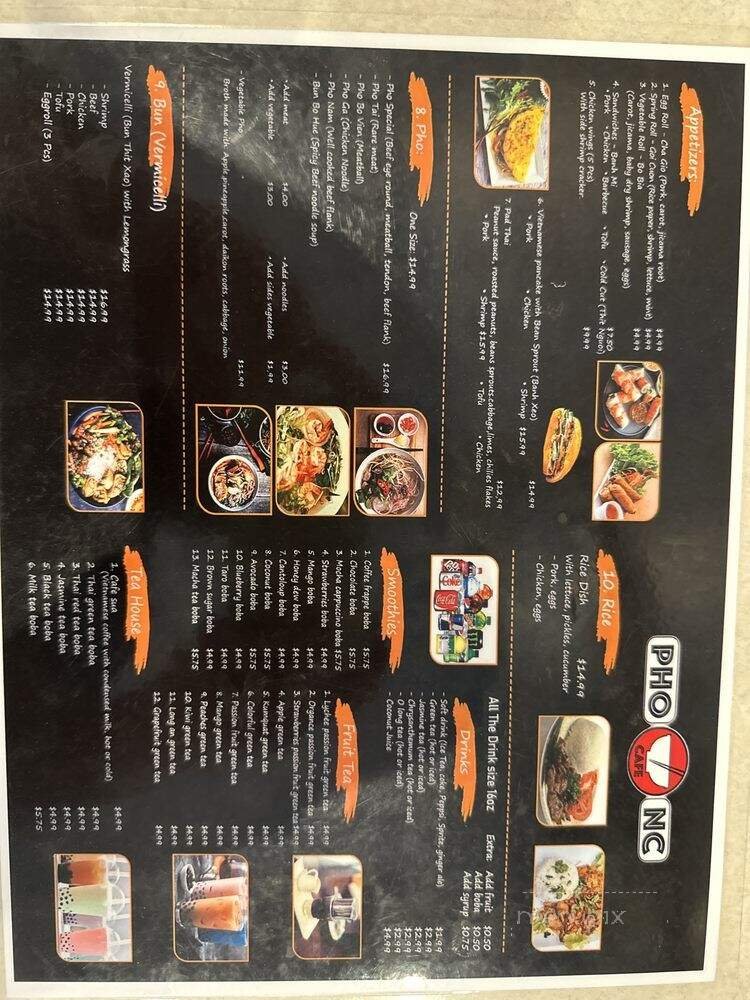 Menu page 1