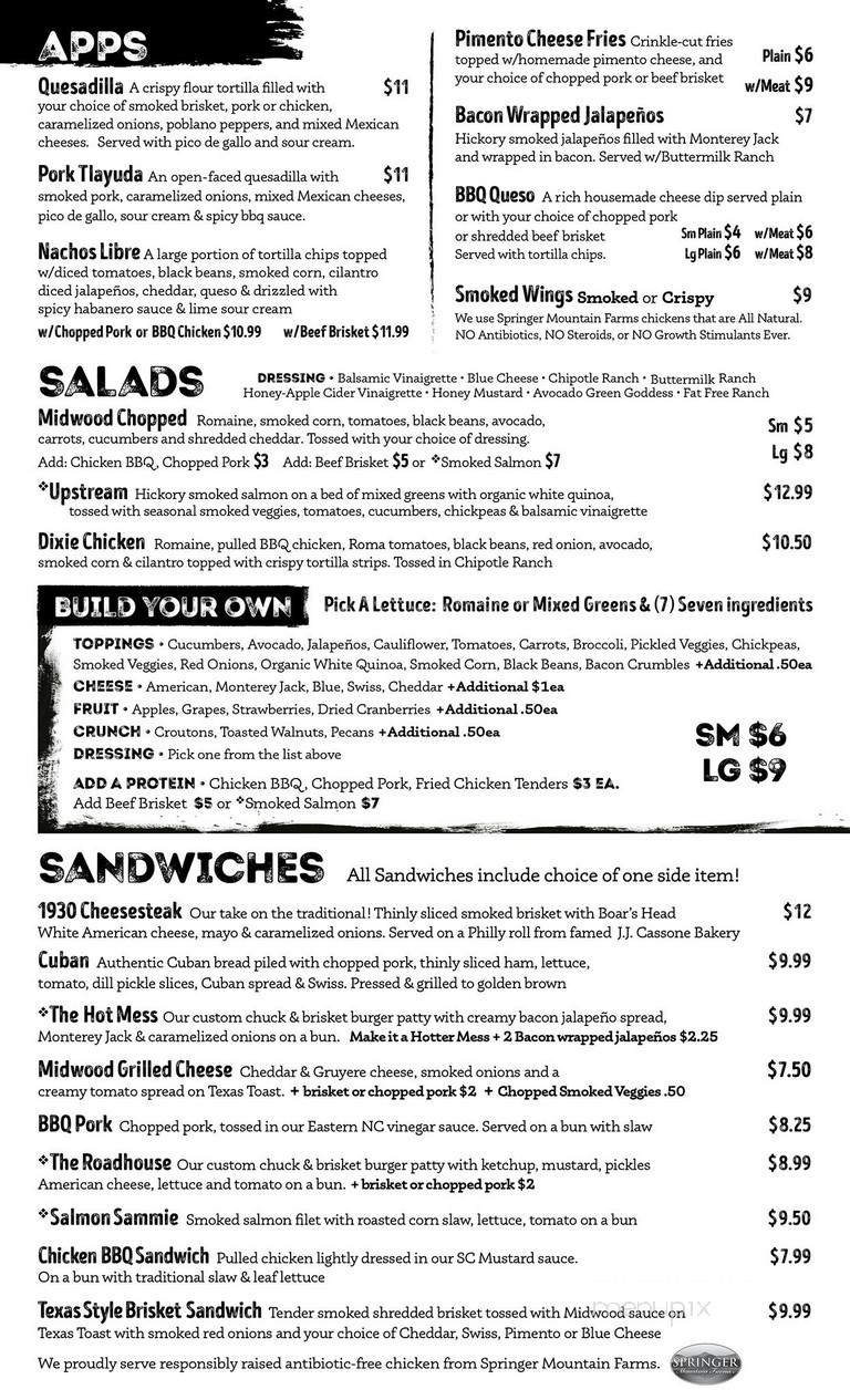 Menu page 1