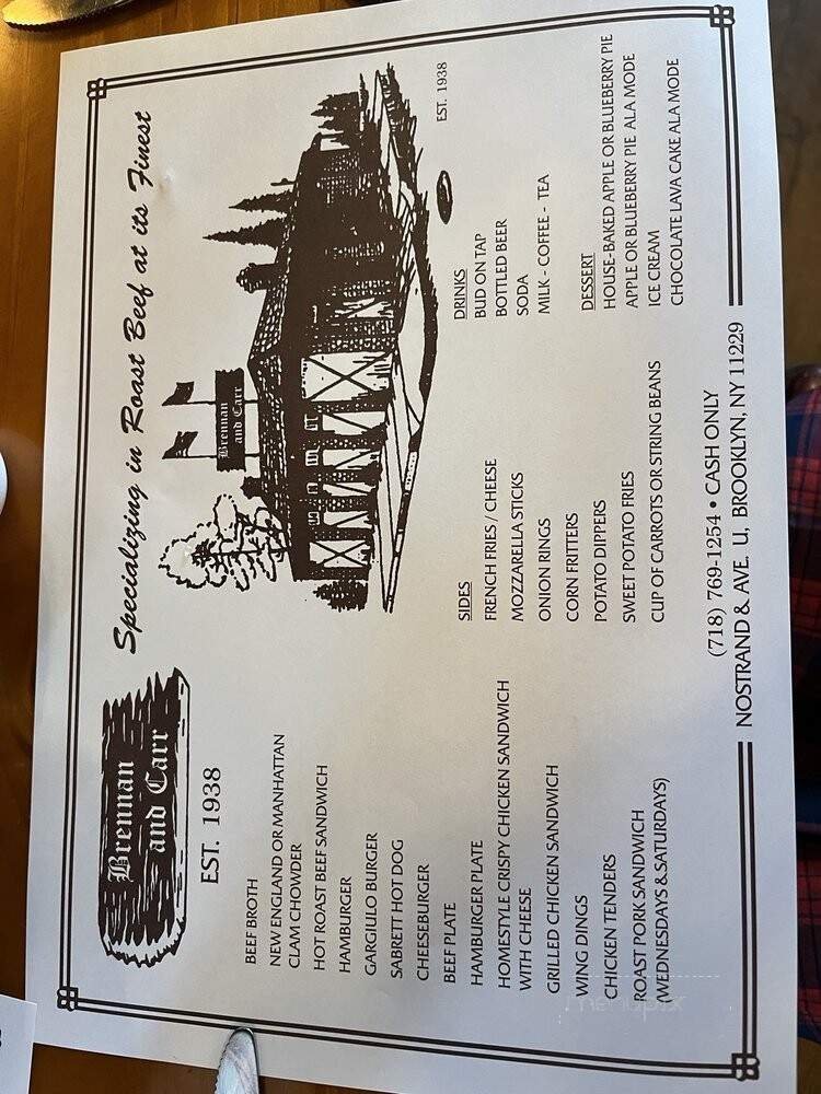 Menu page 1
