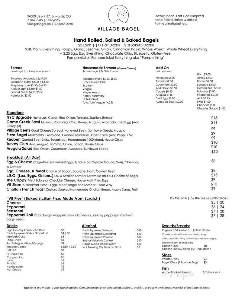Menu page 1