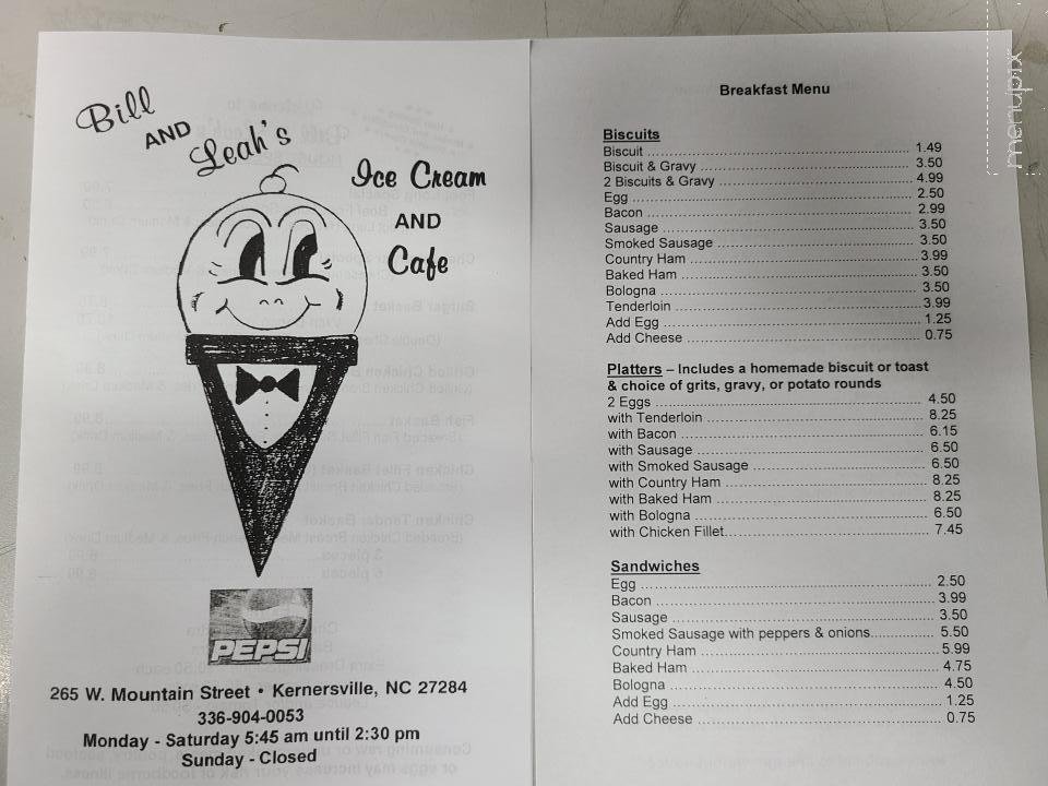Menu page 2