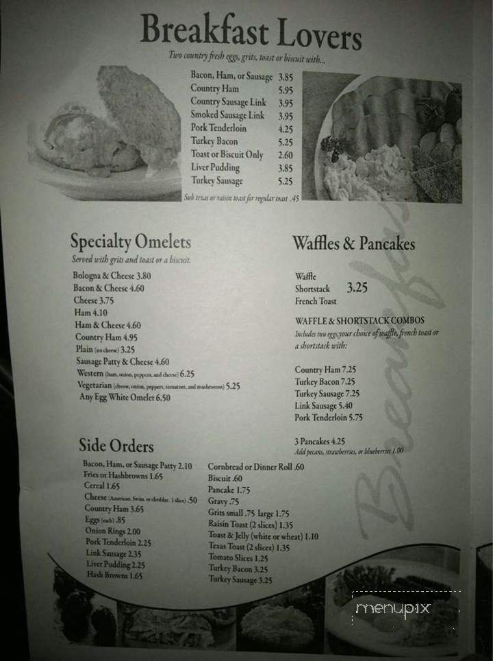 Menu page 1