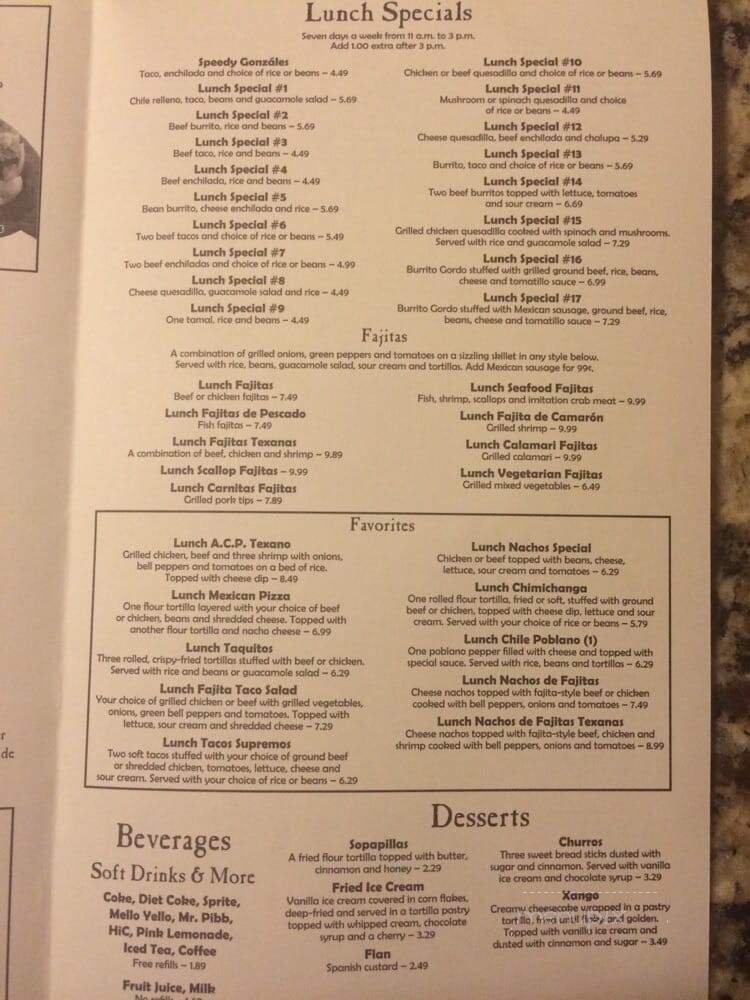 Menu page 2