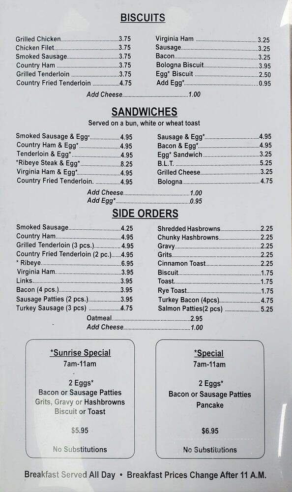 Menu page 2