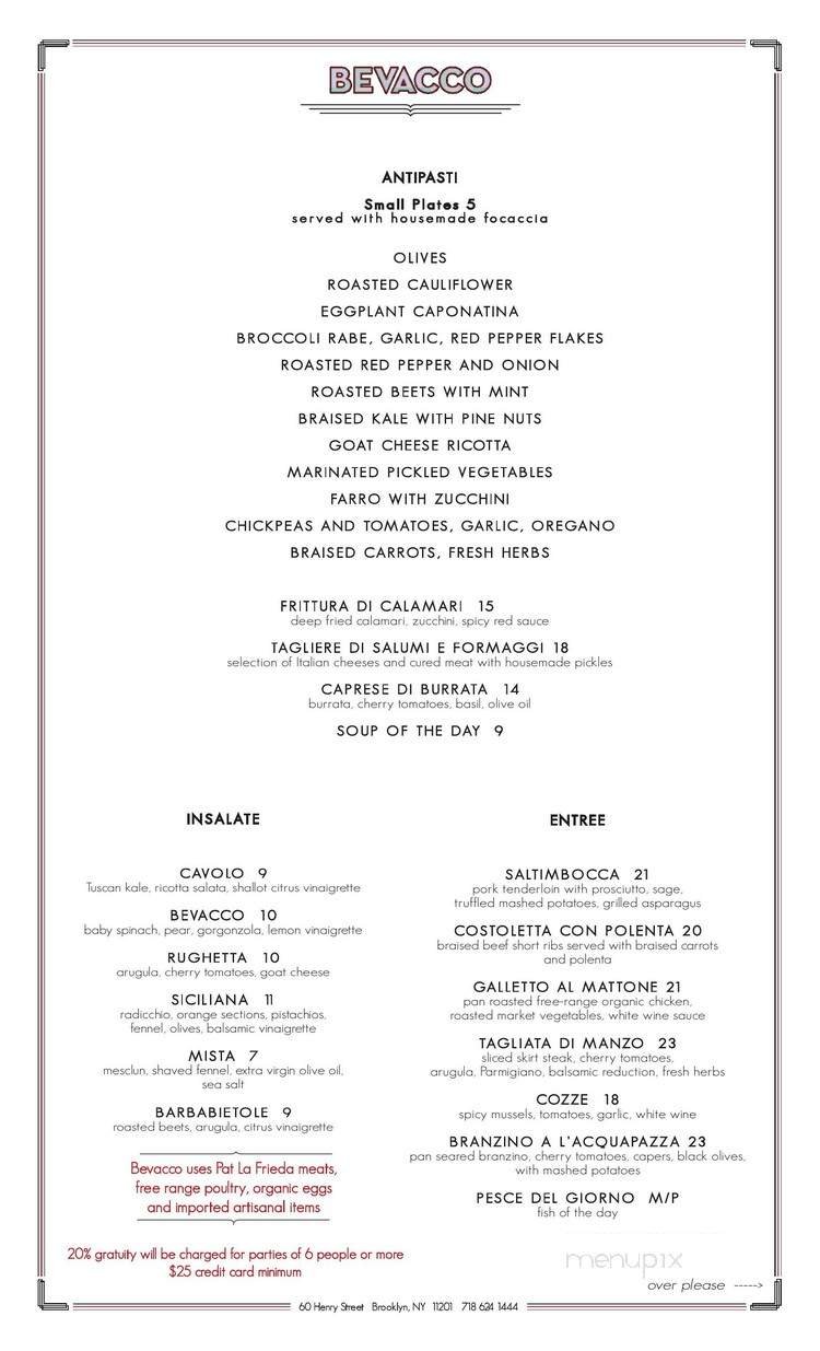 Menu page 2