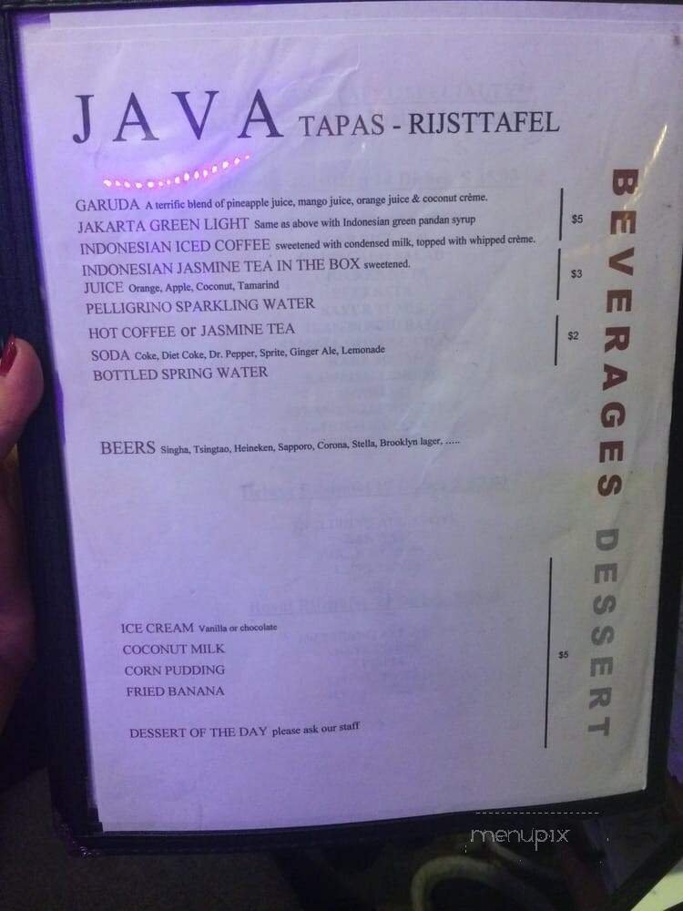 Menu page 1