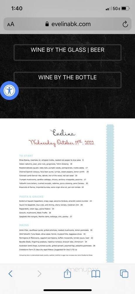 Menu page 2