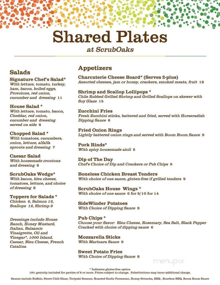 Menu page 1