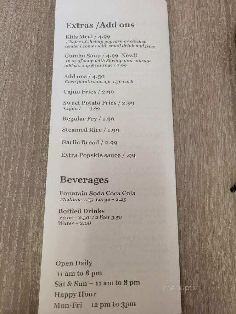 Menu page 1