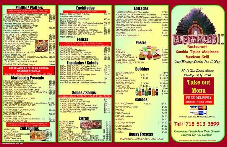 Menu page 1