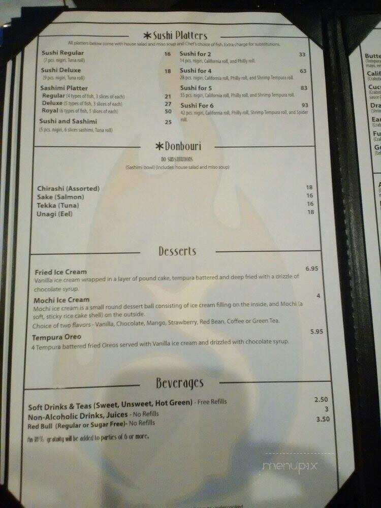 Menu page 2